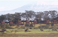 Amboseli Serena Lodge with Kilimanjaro in the background
