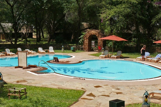 swimming pool at samburu game lodge